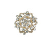Wholesale Vintage Geometric Diamondencrusted Zinc Alloy Electroplated Brooch For Women's Clothing Accessories
