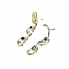Wholesale Vintage Geometric Fivepointed Star Stainless Steel 18K Gold Electroplated Women's Earrings