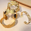 Wholesale Vintage Geometric Stainless Steel Plated Electroplated Bracelet Jewelry