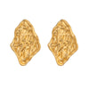 Wholesale Vintage Geometric Stud Earrings For Women Stainless Steel 18K Gold Vacuum Plated