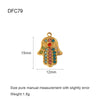 Wholesale Vintage Gold Plated Stainless Steel Bracelet With Love Wings Leaf Sunflower Lips Eye Pendant And Hirback Pattern