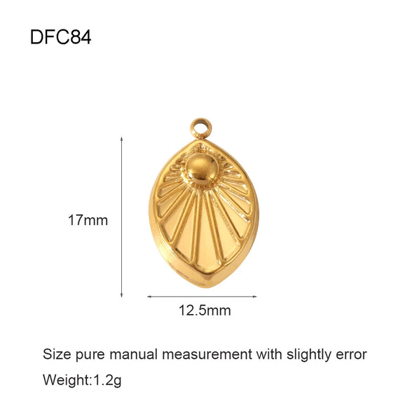 Wholesale Vintage Gold Plated Stainless Steel Bracelet With Love Wings Leaf Sunflower Lips Eye Pendant And Hirback Pattern