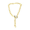 Wholesale Vintage Ins Style Ushaped Titanium Steel Electroplated Horseshoe Necklace For Women