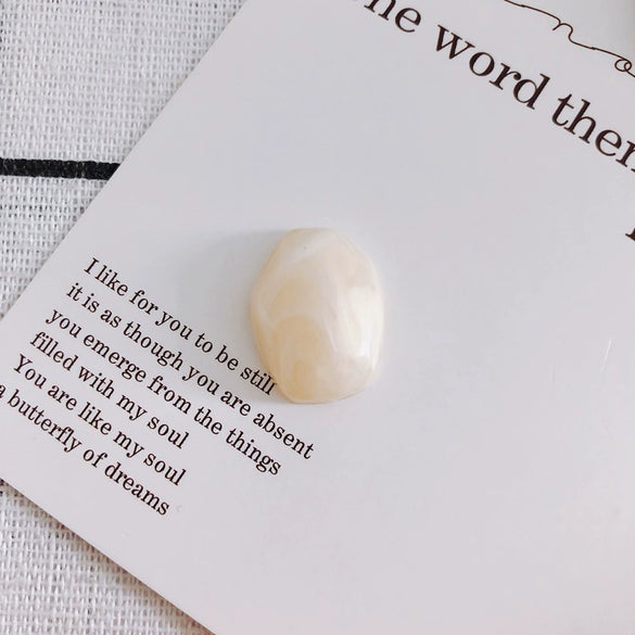 Wholesale Vintage Irregular Blooming Semitransparent Plastic And Resin Nonhole Pendant Jewelry Accessories Material Environmentalfriendly