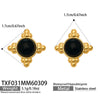 Wholesale Vintage 18K Gold Plated Stainless Steel Earrings And Necklace Set For Women