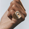 Wholesale Vintage Literature And Art Ring Copper Heart Shape Diamond Design For Women