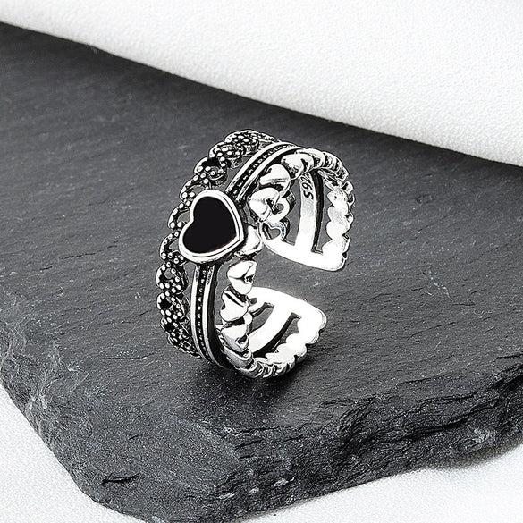 Wholesale Vintage Love Ring Copper Geometric Electroplating Unisex