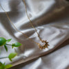 Wholesale Vintage Natural Copper Opal Necklace With Hollow Star Moon Design And Electroplating O Chain