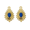 Wholesale Vintage Natural Style Water Drop Inlay Stainless Steel Pendant Earrings And Necklace Accessories