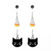 Wholesale Vintage Personality Cute Cat 3 Piece Set Earrings Alloy Material With Animal Pattern Electroplated