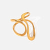 Wholesale Vintage Retro Medieval Stainless Steel Geometric Opening Ring Jewelry With Electroplating