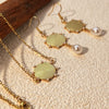Wholesale Vintage Stainless Steel And Pearl Jewelry With Small Animal Pattern And 18K Gold Plated Electroplating Treatment Including Earrings And Necklaces