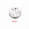Wholesale Vintage Stainless Steel Embossed Round Diy Earrings Necklace Accessories With Electroplating