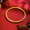 Wholesale Vintage Stainless Steel Goldplated Electroplated Women's Smooth Plain Bracelet Jewelry