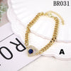 Wholesale Vintage Style Heart Shaped Copper Gold Plated Micro Inlaid Zircon Women's Bracelet