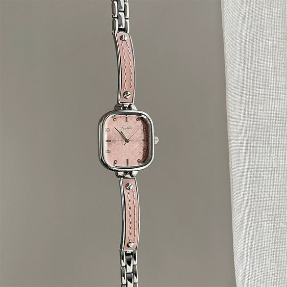 Wholesale Vintage Style Rhombus And Square Shaped Alloy Ladies Watch With Jewelry Buckle And Screwdown Crown