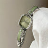 Wholesale Vintage Style Rhombus And Square Shaped Alloy Ladies Watch With Jewelry Buckle And Screwdown Crown