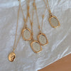 Wholesale Vintage Style Rose Flower Stainless Steel Titanium Steel Plating Pendant Necklace