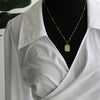 Wholesale Vintage Style Rose Flower Stainless Steel Titanium Steel Plating Pendant Necklace