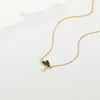Wholesale Vintage Style Simple Style Commute Butterfly Copper Enamel Inlay 14K Gold Plated Zircon Pendant Necklace