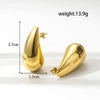 Wholesale Jewelry Vintage Style Simple Style Water Droplets 304 Stainless Steel Plating Jewelry Set