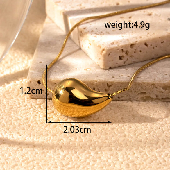 Wholesale Jewelry Vintage Style Simple Style Water Droplets 304 Stainless Steel Plating Jewelry Set