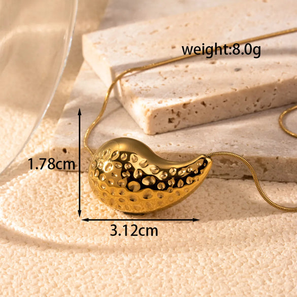 Wholesale Jewelry Vintage Style Simple Style Water Droplets 304 Stainless Steel Plating Jewelry Set
