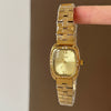 Wholesale Vintage Style Square Quartz Watches For Women With Steel Band And Diamond Encrusted Alloy Case