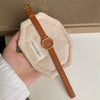 Wholesale Vintage Style Women's Quartz Watch With Super Fiber Strap And Alloy Case