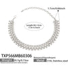 Wholesale Vintage Threerow Rivet Hand Assembled 18K Gold Plated Stainless Steel Necklace And Bracelet For Women