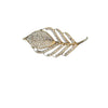 Wholesale Vintage Zinc Alloy Diamondencrusted Leaf Brooch With Electroplating For Women