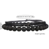 Wholesale Volcanic Stone And Wax Thread Handmade Multilayered Unisex Hiphop Woven Bracelets