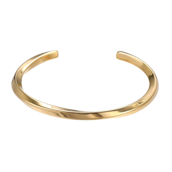 Wholesale Watch Accessories Stainless Steel Geometric Cshaped Open Bracelet For Couples