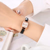 Wholesale Watch Alloy Case Imitation Leather Strap Square Dial Simple Fashionable Preppy Style