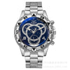 Wholesale Watch Alloy Case Iron Band Round Dial Ordinary Glass Mirror Leisure Style