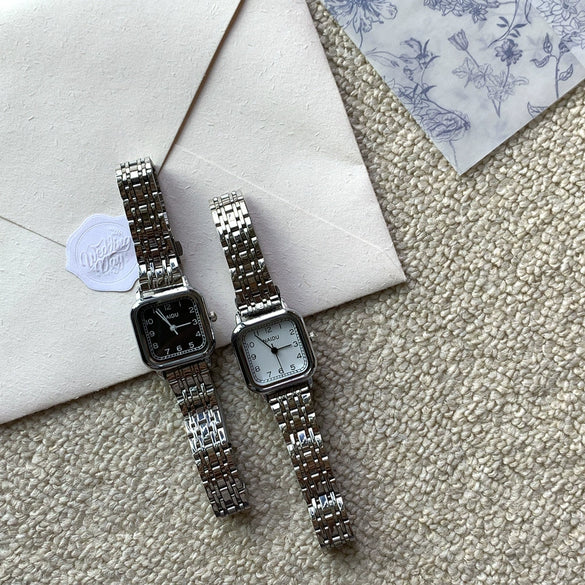 Wholesale Watch Retro Cold Style Silver Metal Alloy Case Quartz For Women