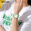 Wholesale Watch Tpu Strap Abs Case Acrylic Mirror Small Fresh Style Digital Sports Waterproof For Teenagers And Students