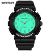 Wholesale Watch Tpu Strap Abs Case Acrylic Mirror Small Fresh Style Digital Sports Waterproof For Teenagers And Students