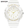 Wholesale Watch Tpu Strap Abs Case Acrylic Mirror Small Fresh Style Digital Sports Waterproof For Teenagers And Students
