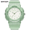Wholesale Watch Tpu Strap Abs Case Acrylic Mirror Small Fresh Style Digital Sports Waterproof For Teenagers And Students