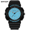 Wholesale Watch Tpu Strap Abs Case Acrylic Mirror Small Fresh Style Digital Sports Waterproof For Teenagers And Students