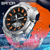 Wholesale Watch Zinc Alloy Acrylic Mirror Silicone Strap Round Dial Multifunction Waterproof Advanced Sense Casual Sports Fashion Light Luxury Style Universal