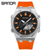 Wholesale Watch Zinc Alloy Acrylic Mirror Silicone Strap Round Dial Multifunction Waterproof Advanced Sense Casual Sports Fashion Light Luxury Style Universal