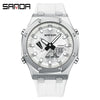 Wholesale Watch Zinc Alloy Acrylic Mirror Silicone Strap Round Dial Multifunction Waterproof Advanced Sense Casual Sports Fashion Light Luxury Style Universal