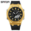 Wholesale Watch Zinc Alloy Acrylic Mirror Silicone Strap Round Dial Multifunction Waterproof Advanced Sense Casual Sports Fashion Light Luxury Style Universal