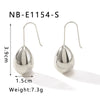 Wholesale Water Drop Earrings For Women Stainless Steel Geometric Style 18K Vacuum Plated In Furnace