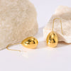 Wholesale Water Drop Earrings For Women Stainless Steel Geometric Style 18K Vacuum Plated In Furnace