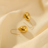 Wholesale Water Drop Earrings For Women Stainless Steel Geometric Style 18K Vacuum Plated In Furnace