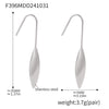 Wholesale Water Drop Shape Geometric Stainless Steel Electroplated 18K Gold Ear Hook Earrings For Women