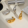 Wholesale Water Drop Shape Stainless Steel Earrings With Pvd Furnace Vacuum Real Gold Plating Photosensitive Non Fading Surface Light Luxury And Fashion Style For Women